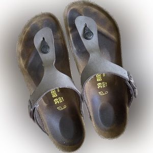 Birkenstock Gizeh Brown Leather Size 39